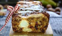 Pear & cardamom loaf cake