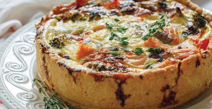 Gluten-free salmon pie