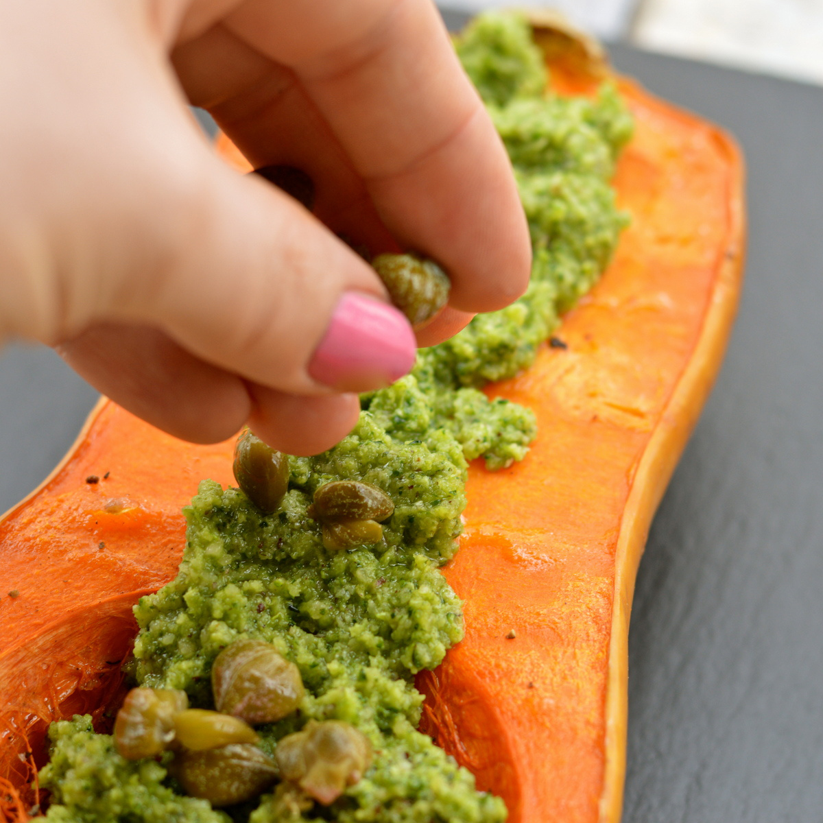 Roasted Butternut Squash with Broccoli Pesto GlutenFree Heaven