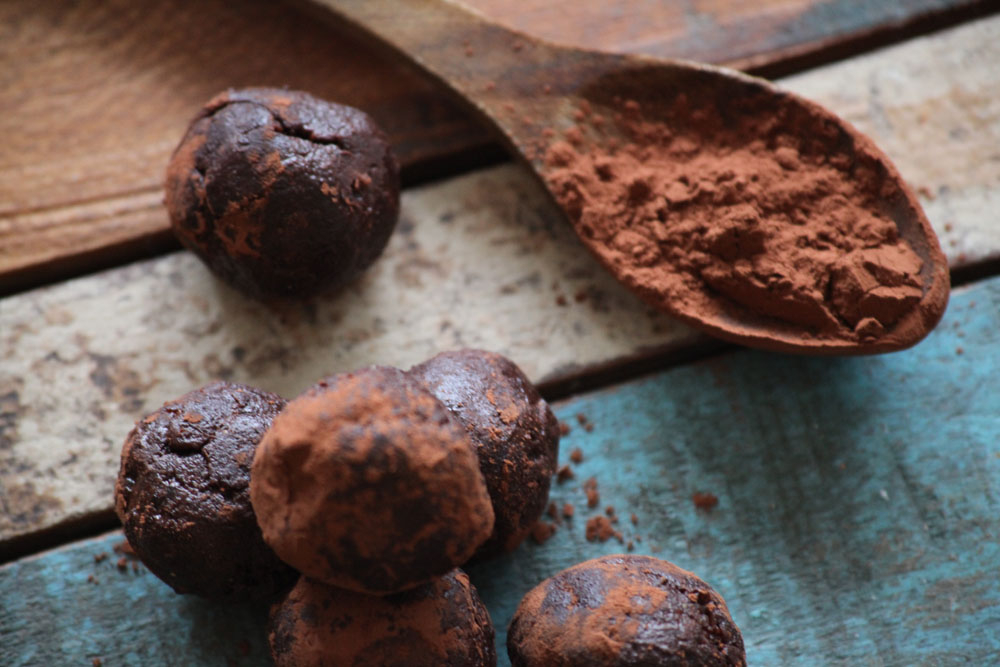 Cacao truffles