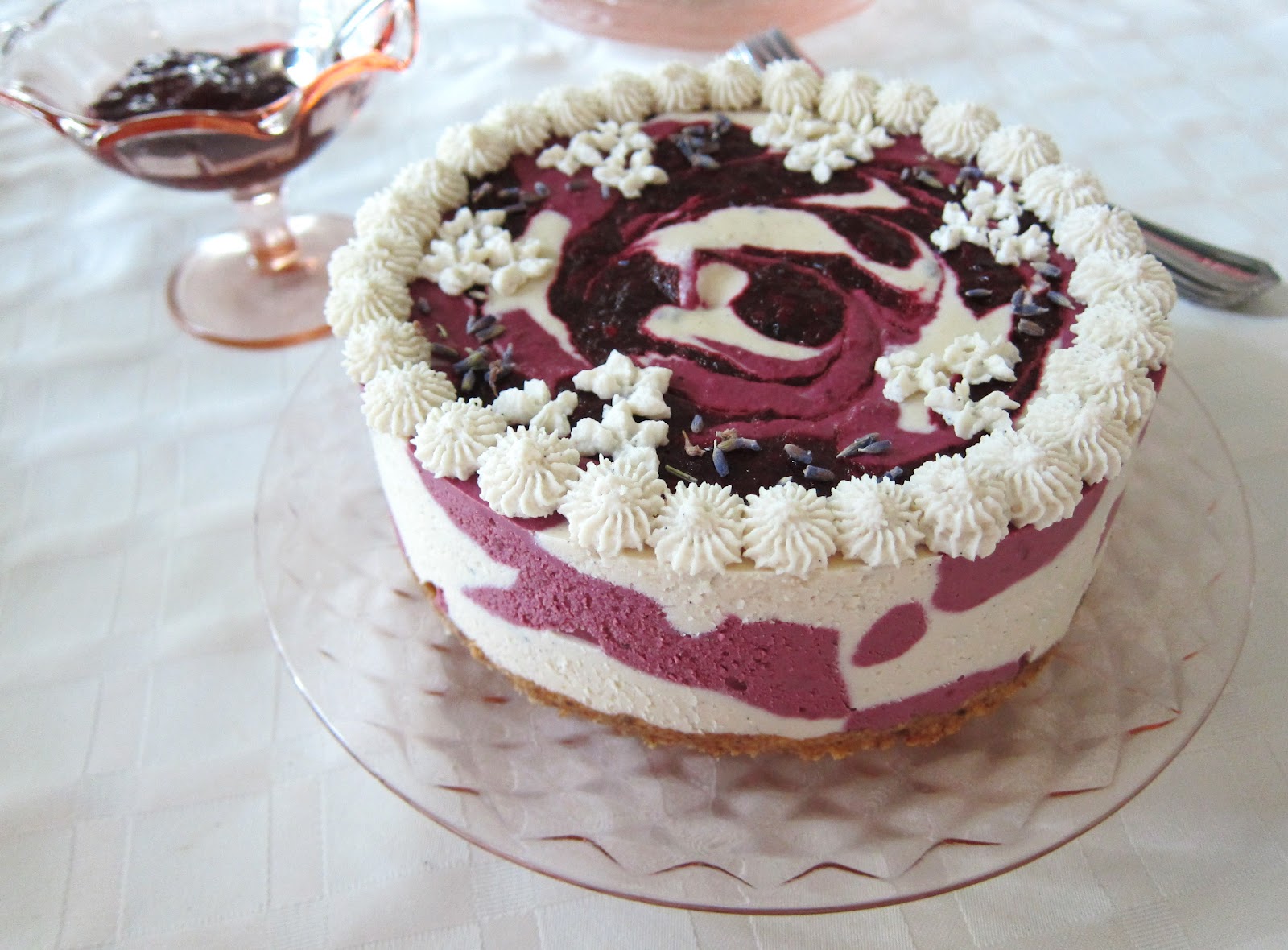Raw Blackberry Lemon Lavender Cheesecake Gluten Free Heaven