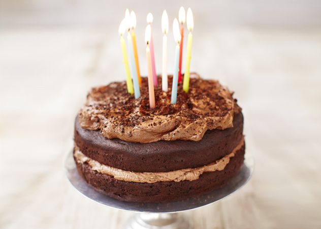 triple chocolate birthday cake