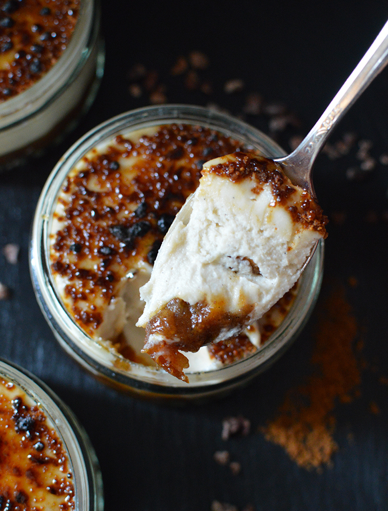 Raw Salted Caramel Creme Brulee