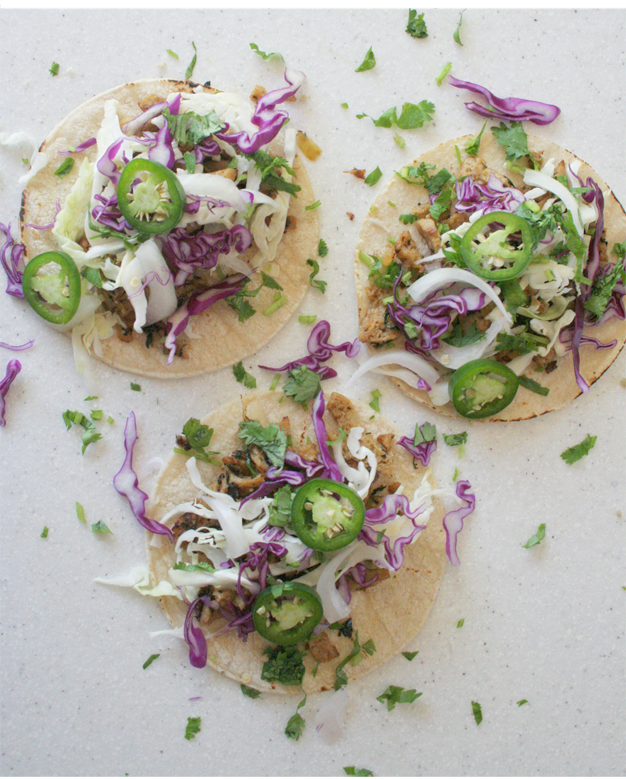 chile verde tacos