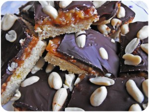 peanut butter caramel shortbread