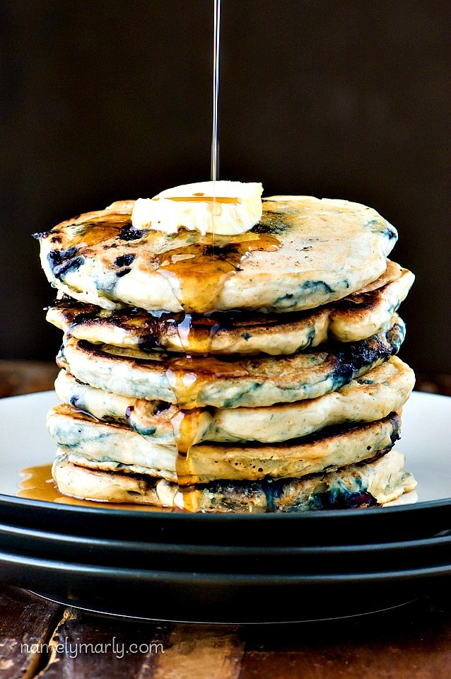 Blueberry-Buttermilk-Pancakes-638x960