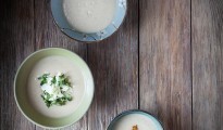Cauliflower soup with dukkah