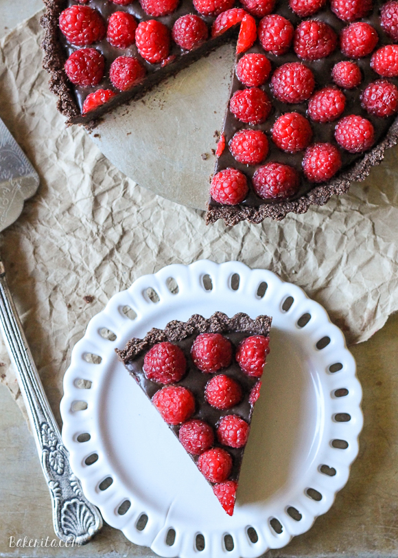 No-Bake-Raspberry-Chocolate-Truffle-Tart-Paleo-12