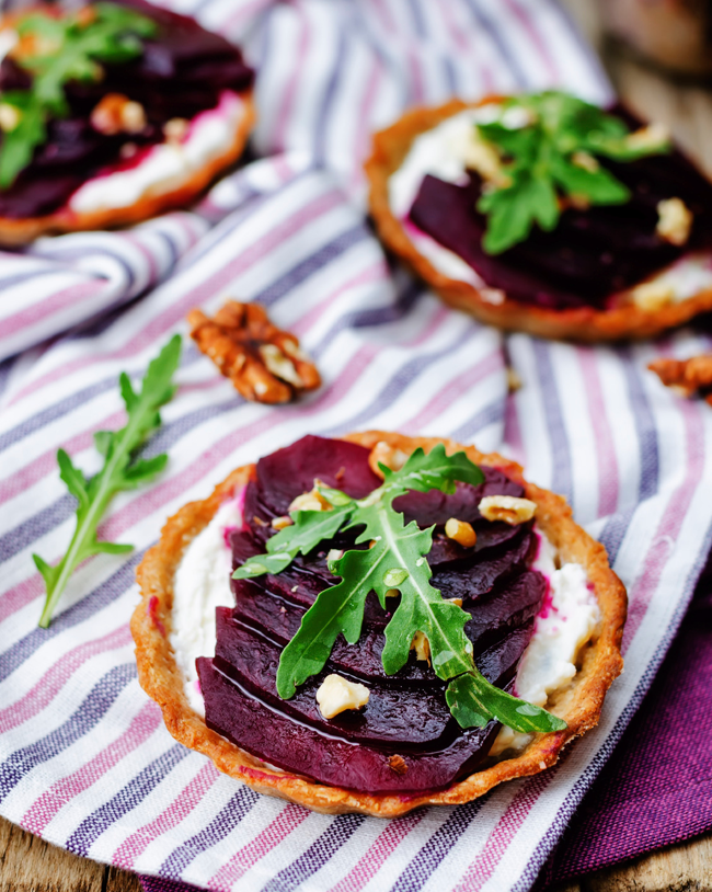 Beetroot Tarte Tatin with Goat's Cheese