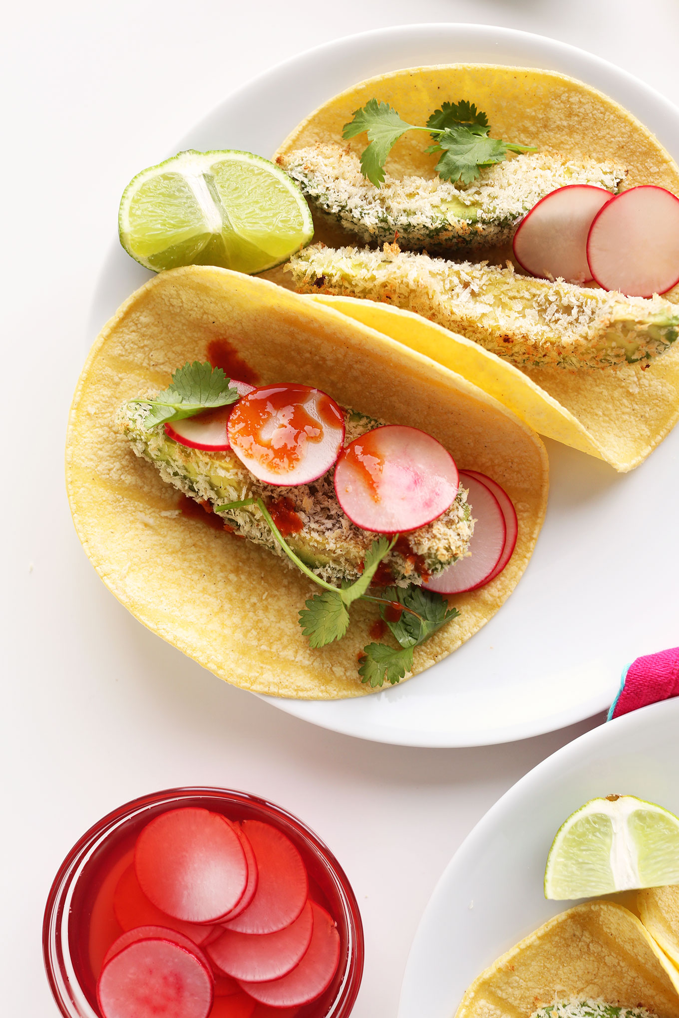 EASY-30-minute-Panko-Baked-Avocado-Tacos-with-pickled-radish-and-hto-sauce-vegan