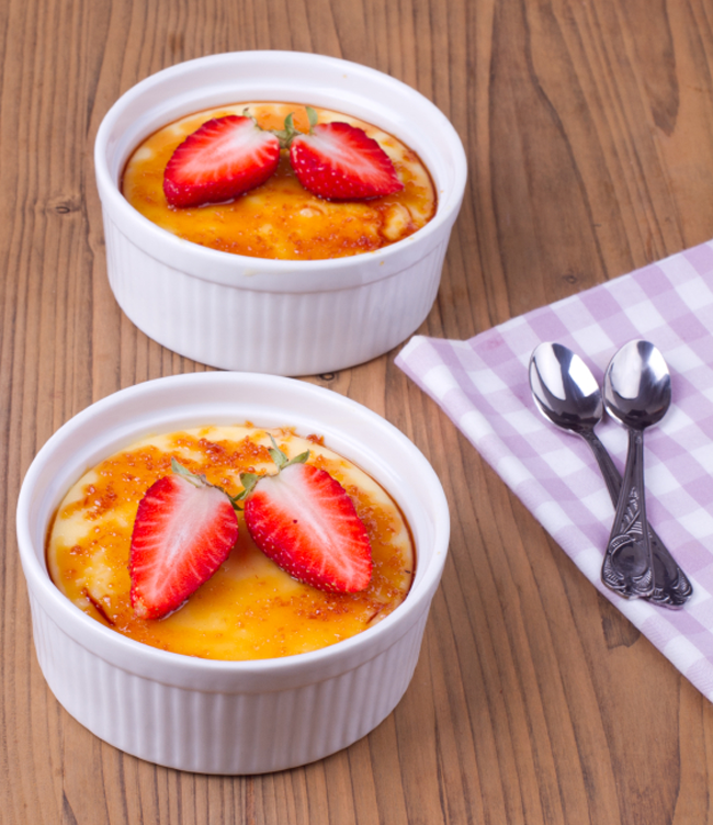 Strawberry & Passion Fruit Creme Brulee