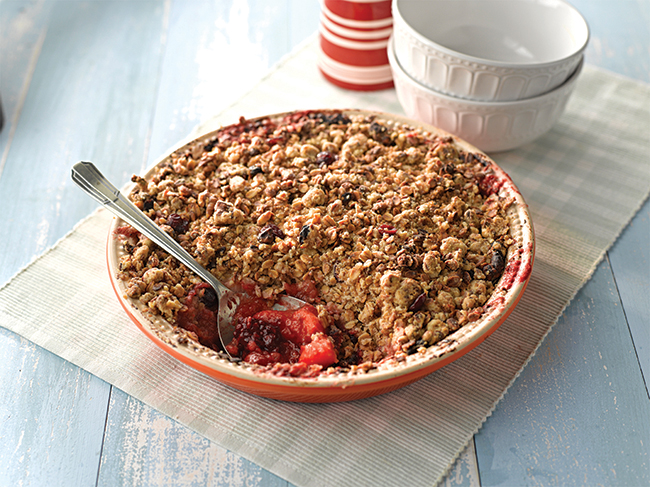 Apple and Blackberry Crumble