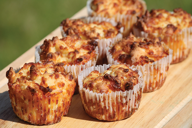 Cheese & bacon muffins