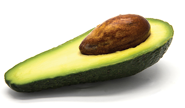 One sliced avocado