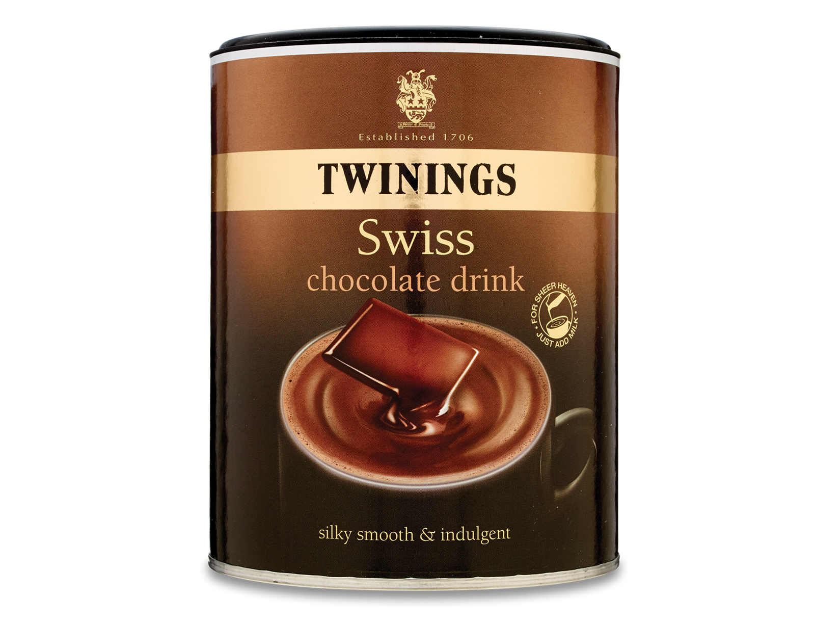 Treat yourself to a night in with a steaming mug of our hot chocolate. Silky-smooth and made with real Swiss milk chocolate, each sip is a dreamy taste of heaven.