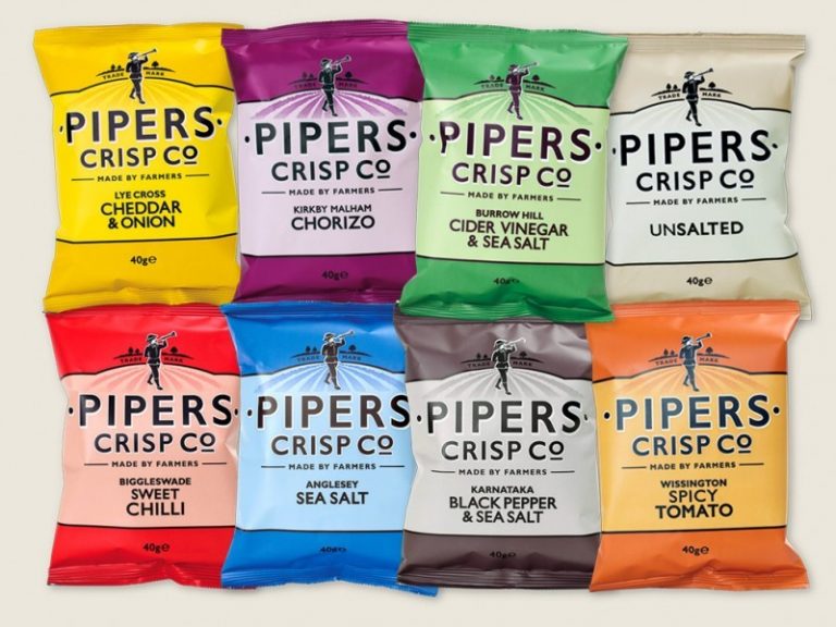 Pipers Crisps' entire range of crisps are now gluten free!