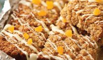 Apricot & white chocolate gluten-free flapjacks