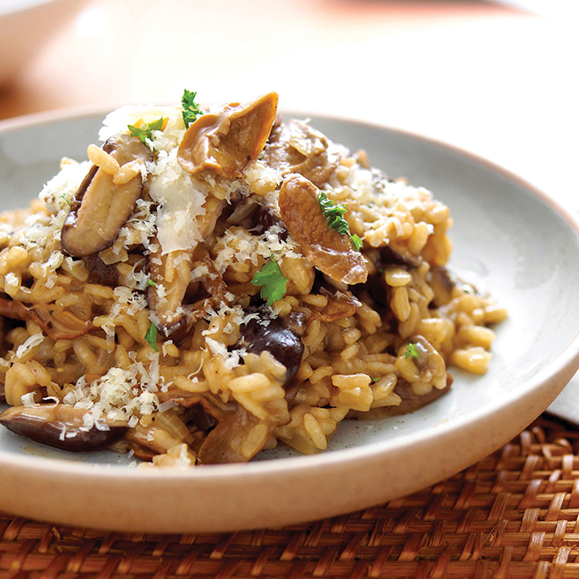 gluten-free mushroom risotto