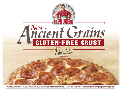 Papa John’s Pizza launches a gluten-free pizza crust made with ancient grains