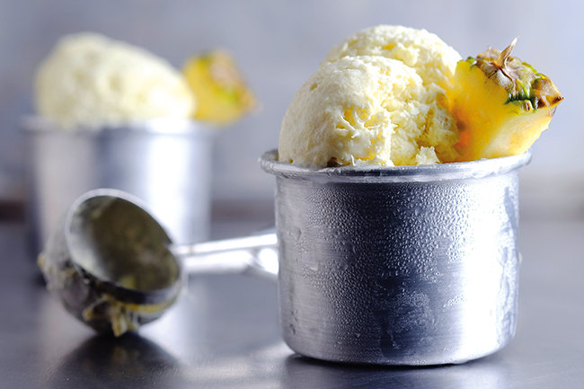 Coconut & pineapple sorbet