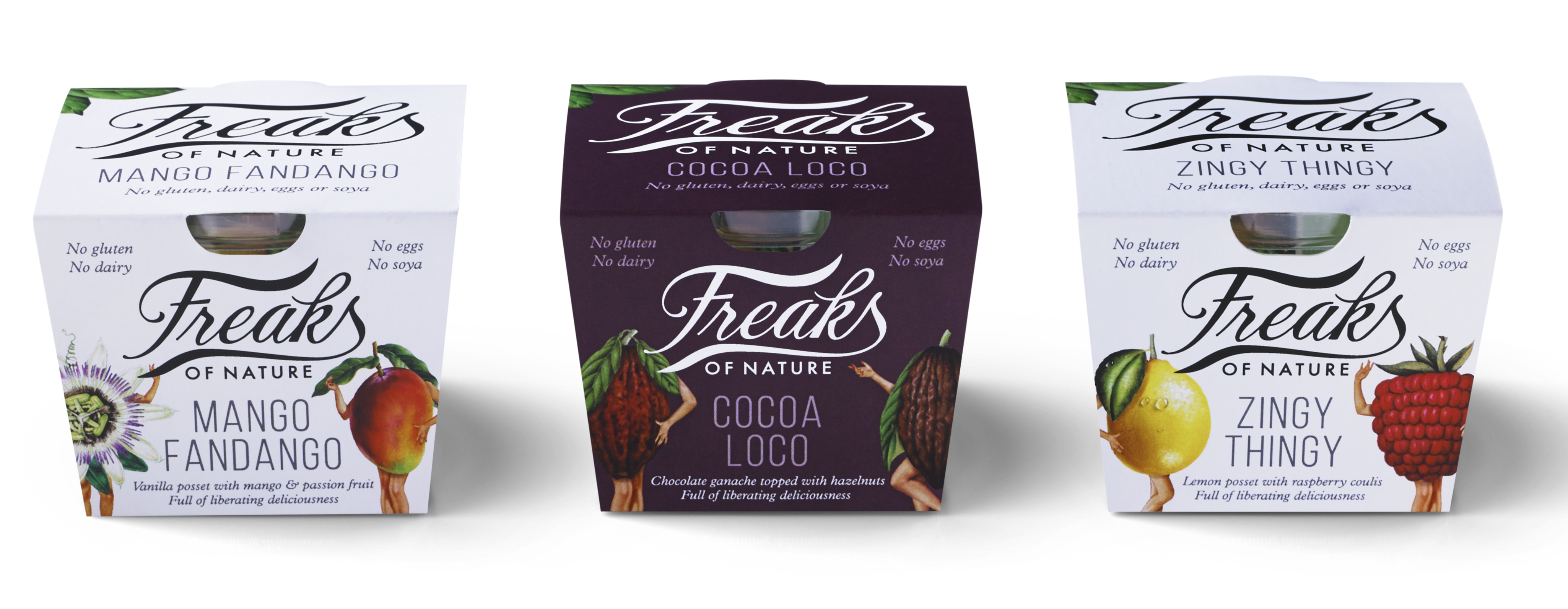 Freaks of Nature add three delicious new vegan pudding pots to their product range 