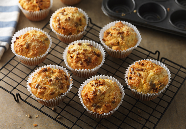 Gluten-free cheese & sundried tomato muffins