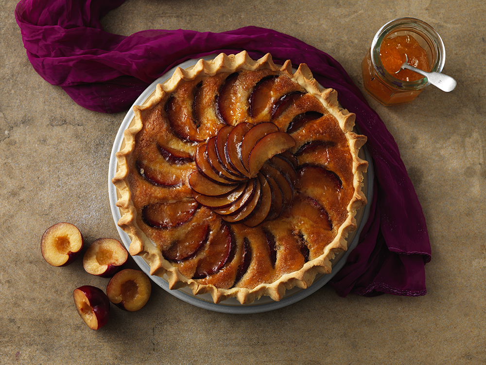 Gluten-Free plum frangipane tart