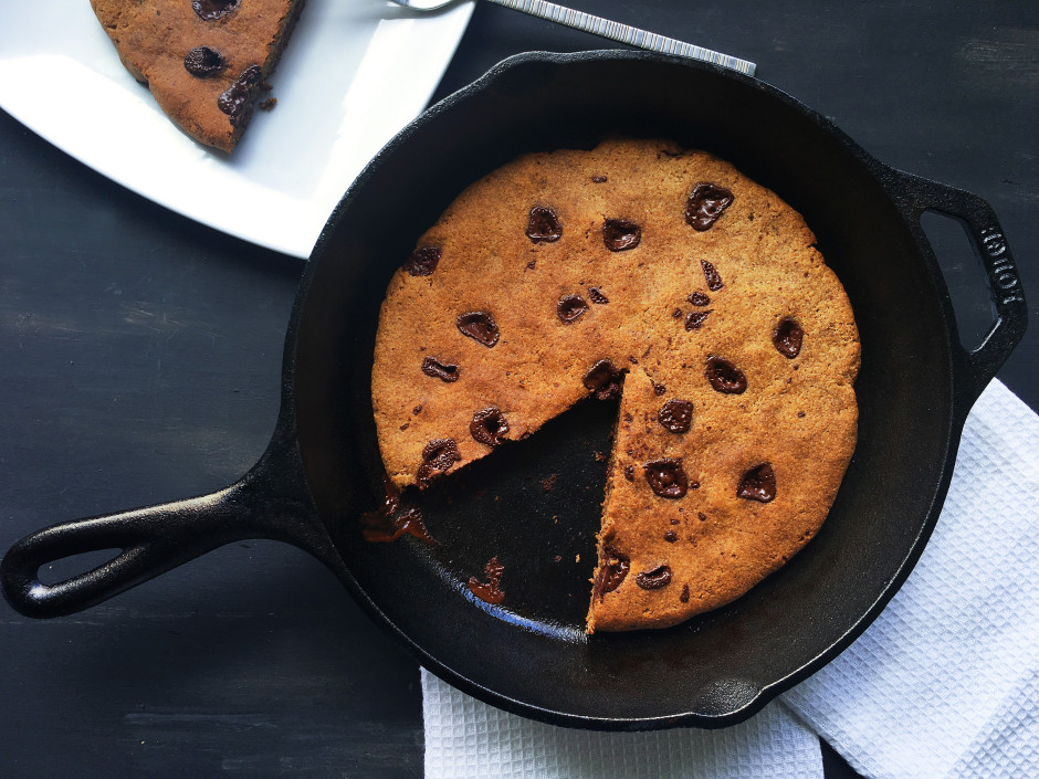 Paleo and Vegan Skillet Cookie