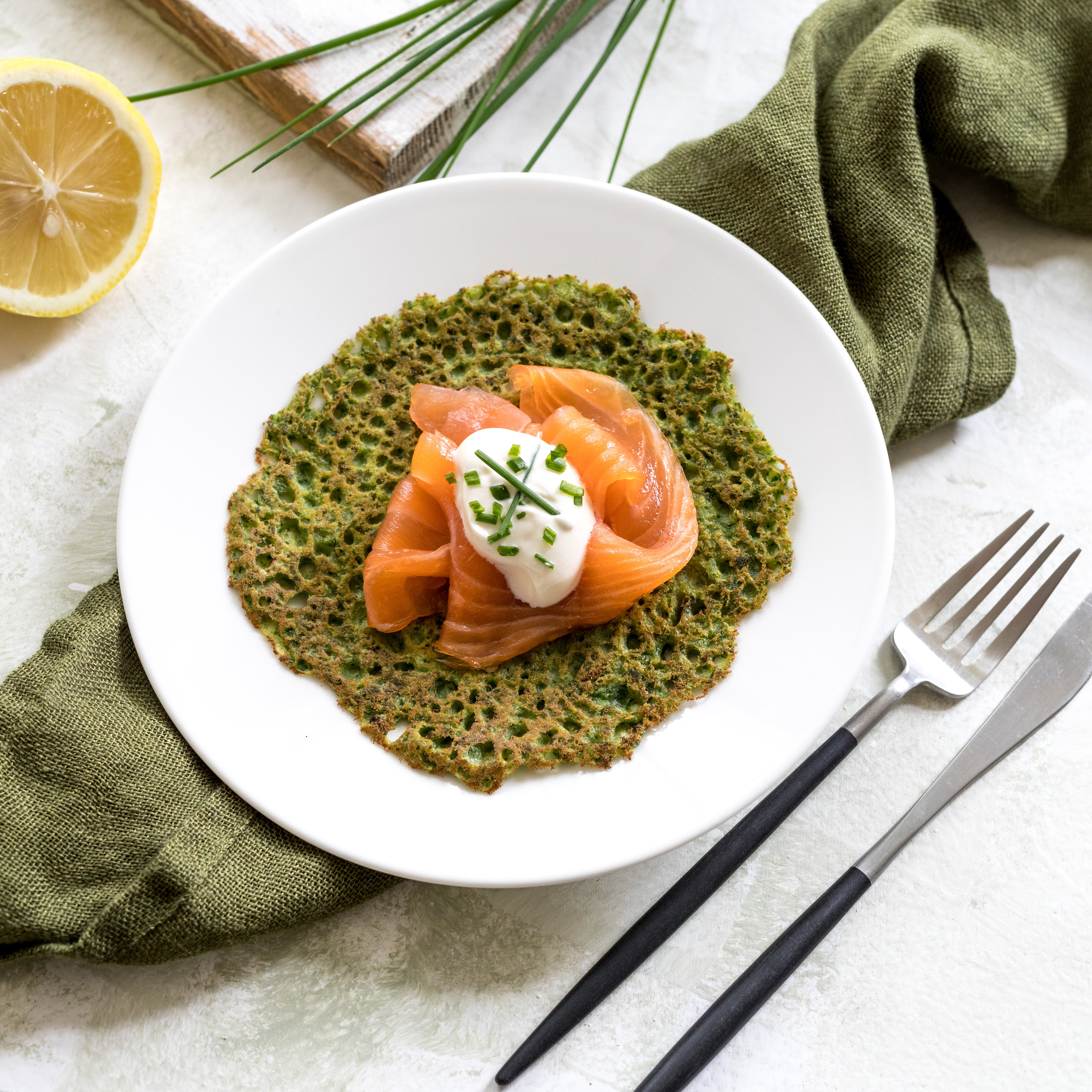 Gluten-Free Spinach & Buckwheat Pancakes 