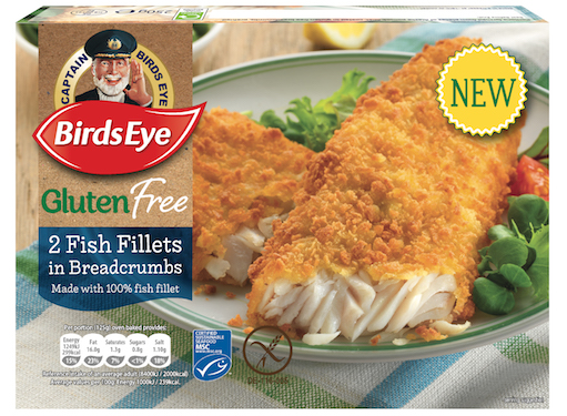 Birds Eye expands its gluten-free free range with the launch of gluten-free fish fillets 