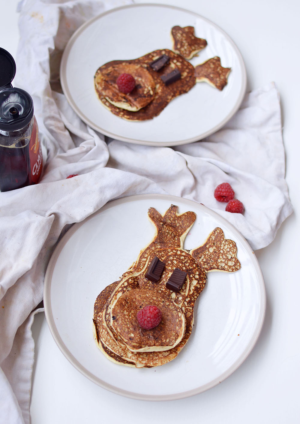 Gluten-free Rudolph pancakes