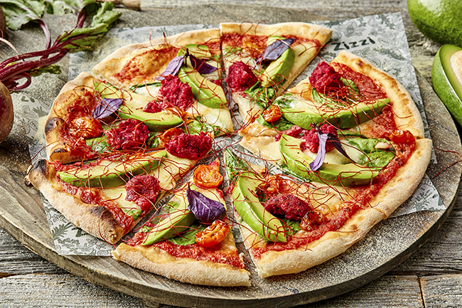 zizzi rainbow pizza