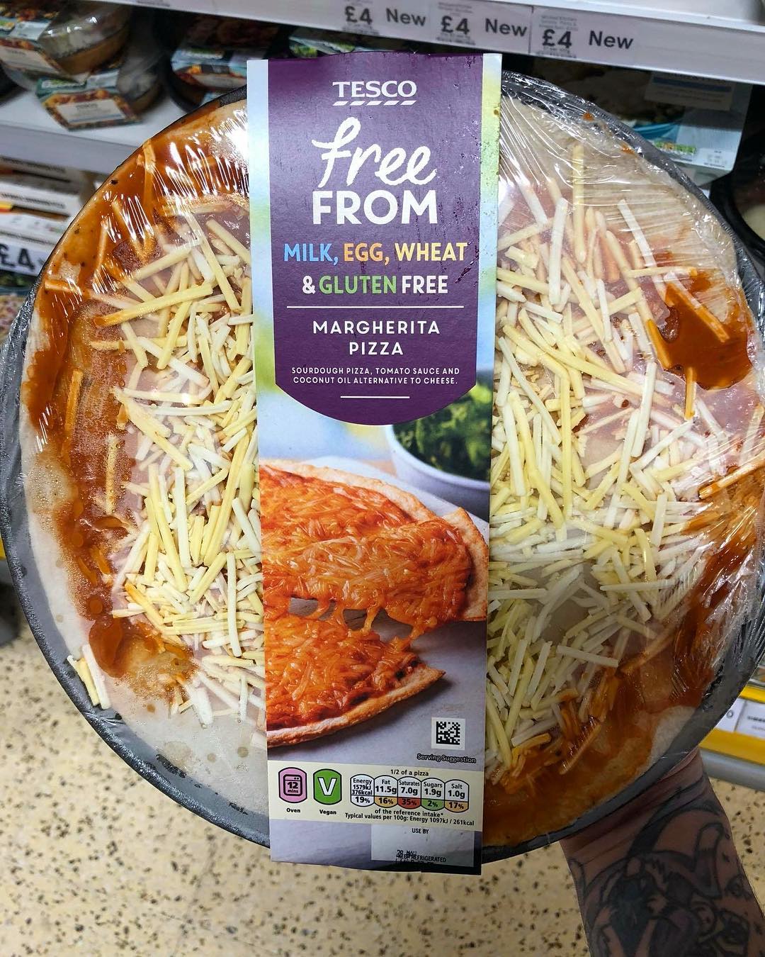 tesco gluten-free pizza 