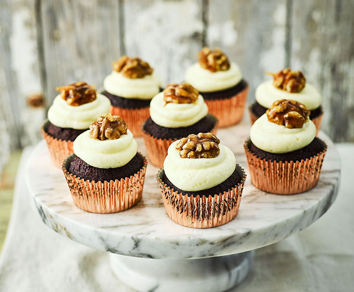 Gluten-free beetroot cupcakes