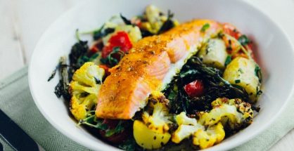 Salmon salad bowl recipe
