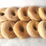 Baked gluten-free cinnamon sugar doughnuts