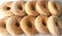 Baked gluten-free cinnamon sugar doughnuts