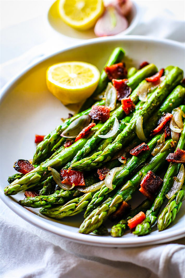 Candied Bacon and Asparagus