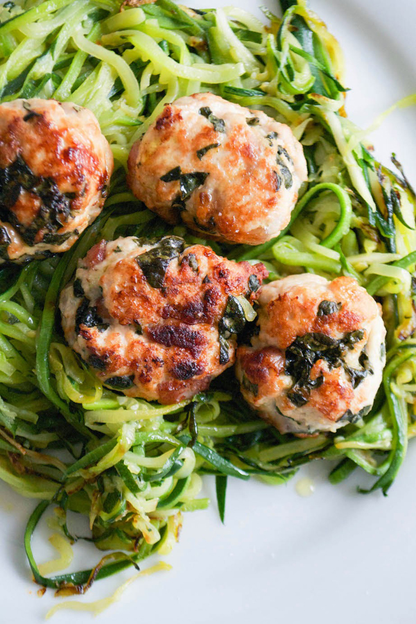 Turkey cavolo nero meatballs