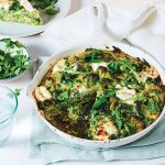 Goats cheese & greens frittata