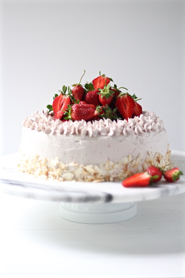 Strawberry Cake with Buttercream