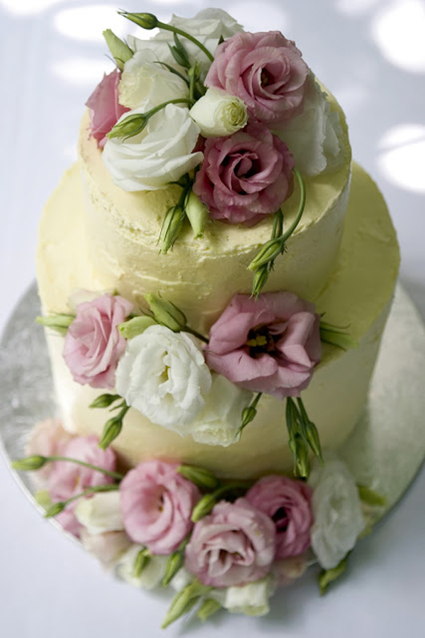 Decorated Chocolate Wedding Cake