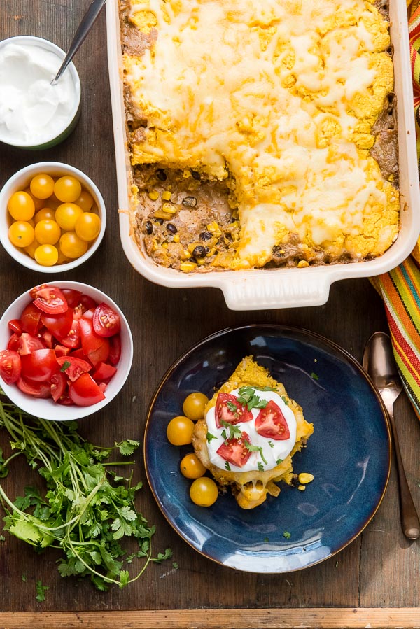 gluten-free pumpkin tamale pie