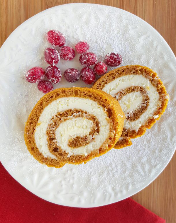 gluten-free pumpkin roll