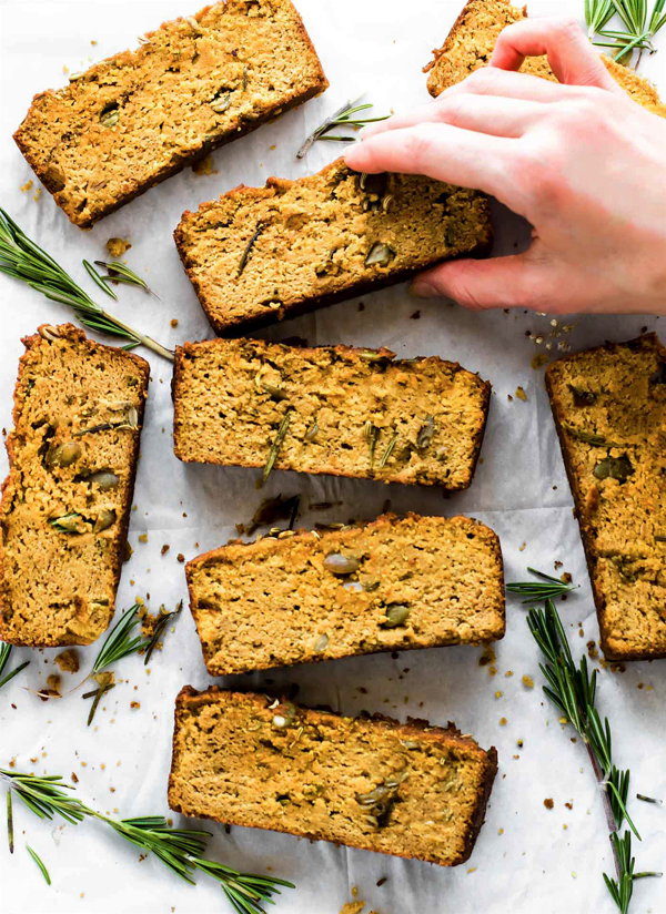 gluten-free vegan rosemary bread