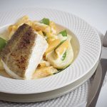 Cod and fennel creamy multigrain penne