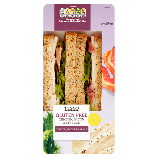 tesco gluten-free sandwiches