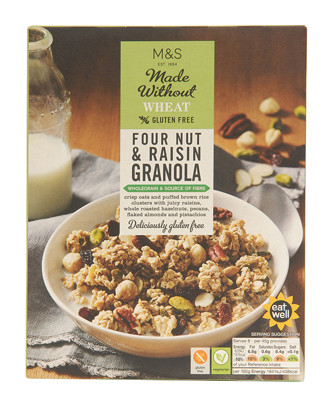 Marks & Spencer gluten-free cereal