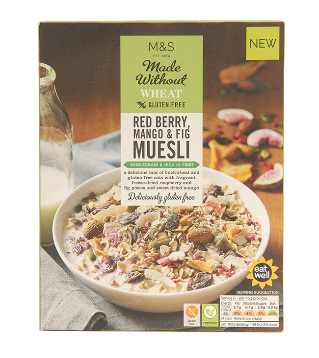 Marks & Spencer gluten-free cereal