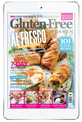 gluten-free heaven app on iPad